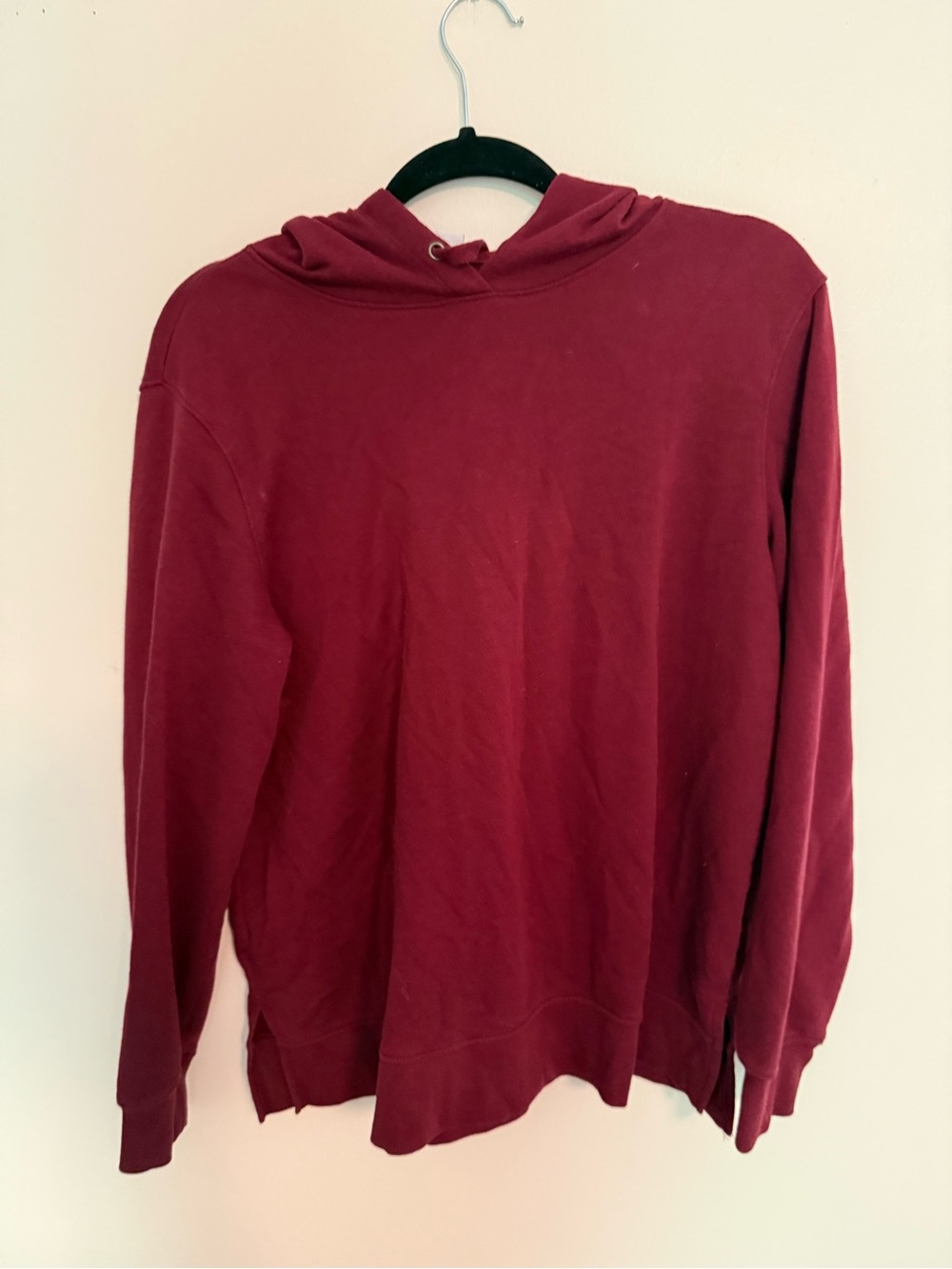 Old Navy Men's Maroon Crewneck Hoodie Sweatshirt